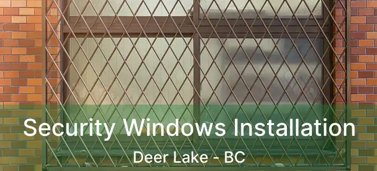  Security Windows Installation Deer Lake - BC