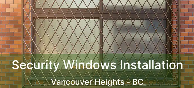  Security Windows Installation Vancouver Heights - BC