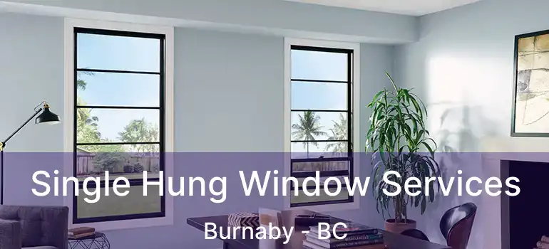  Single Hung Window Services Burnaby - BC