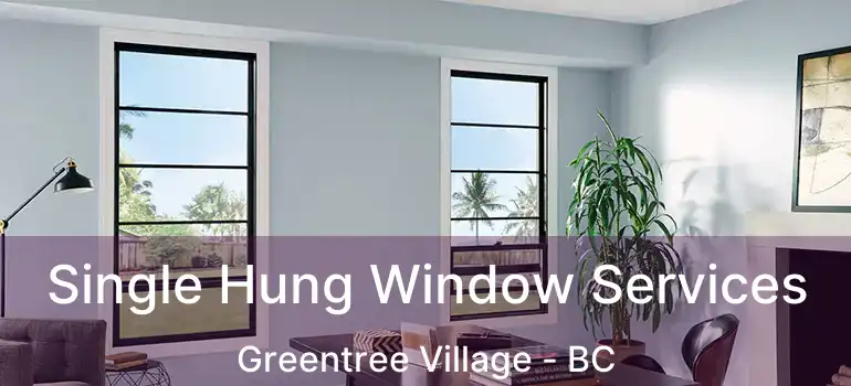  Single Hung Window Services Greentree Village - BC