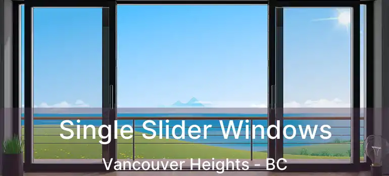  Single Slider Windows Vancouver Heights - BC