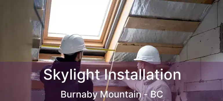  Skylight Installation Burnaby Mountain - BC