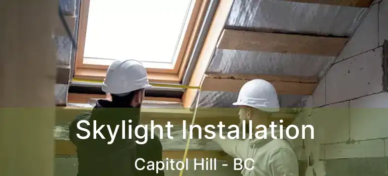  Skylight Installation Capitol Hill - BC