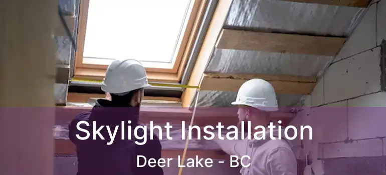  Skylight Installation Deer Lake - BC