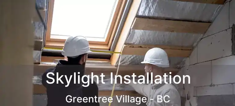  Skylight Installation Greentree Village - BC