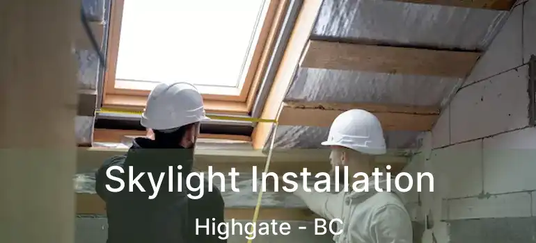  Skylight Installation Highgate - BC
