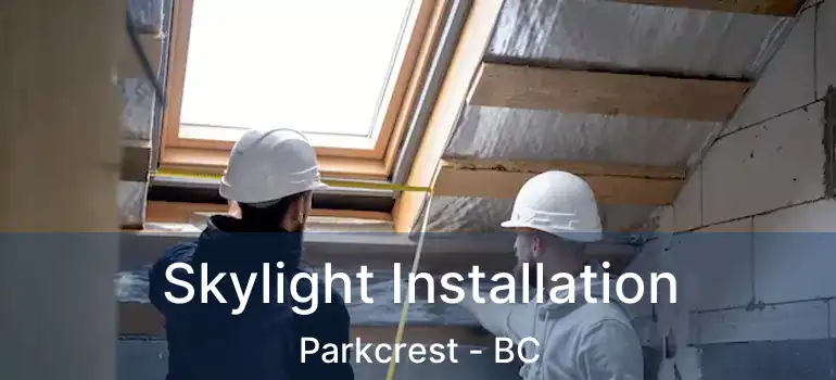  Skylight Installation Parkcrest - BC