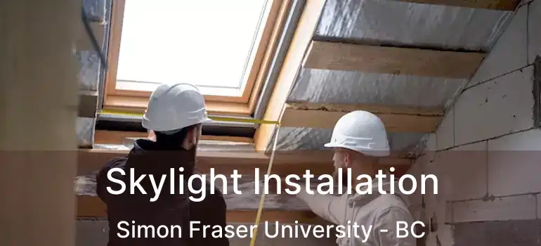 Skylight Installation Simon Fraser University - BC
