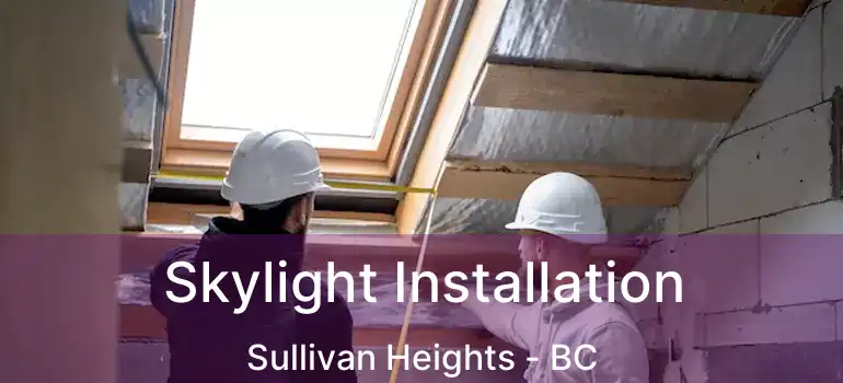 Skylight Installation Sullivan Heights - BC
