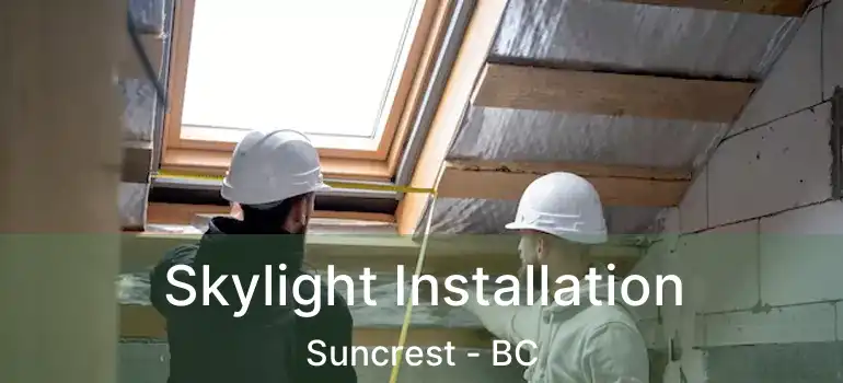  Skylight Installation Suncrest - BC