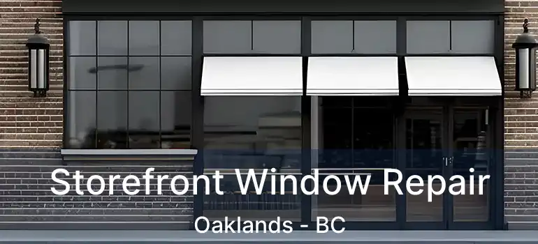  Storefront Window Repair Oaklands - BC