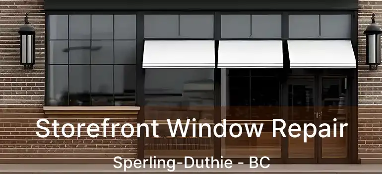  Storefront Window Repair Sperling-Duthie - BC