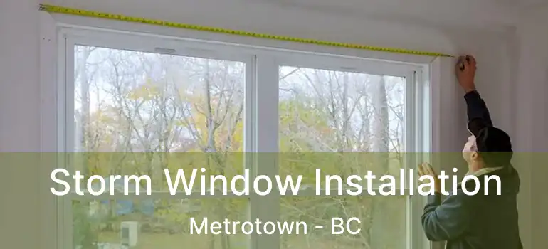 Storm Window Installation Metrotown - BC