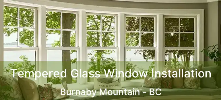  Tempered Glass Window Installation Burnaby Mountain - BC