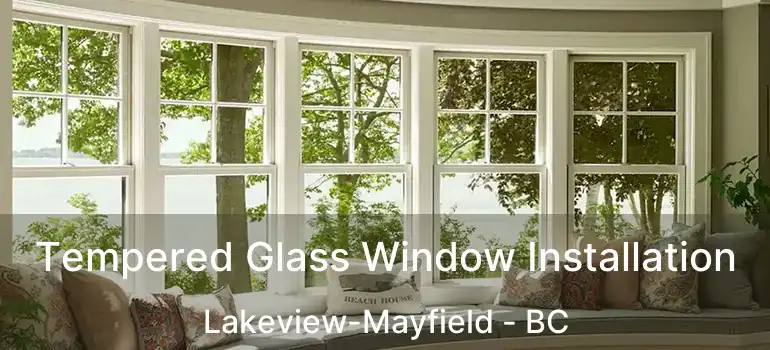  Tempered Glass Window Installation Lakeview-Mayfield - BC