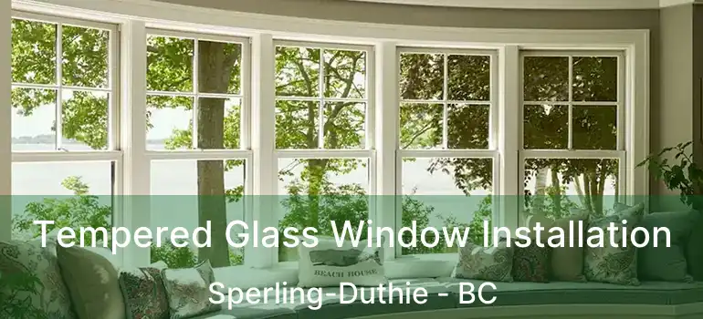  Tempered Glass Window Installation Sperling-Duthie - BC