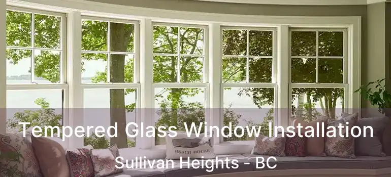 Tempered Glass Window Installation Sullivan Heights - BC