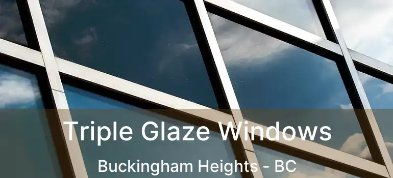  Triple Glaze Windows Buckingham Heights - BC