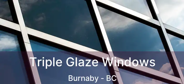  Triple Glaze Windows Burnaby - BC