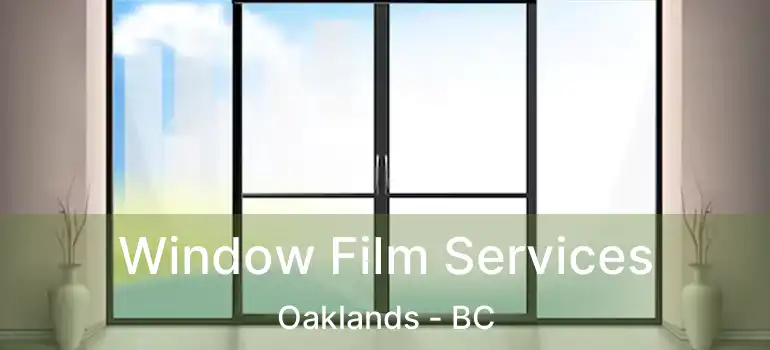  Window Film Services Oaklands - BC
