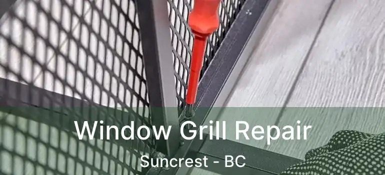  Window Grill Repair Suncrest - BC