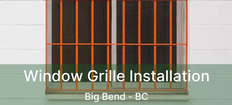  Window Grille Installation Big Bend - BC