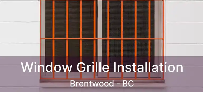  Window Grille Installation Brentwood - BC