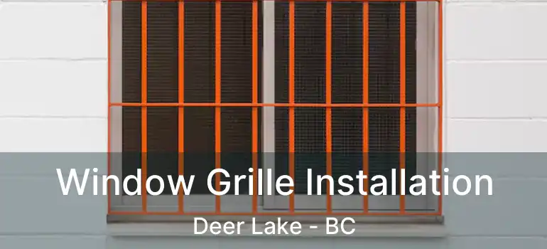  Window Grille Installation Deer Lake - BC