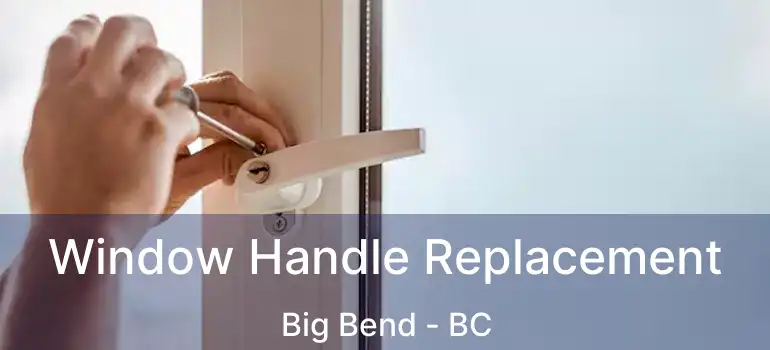  Window Handle Replacement Big Bend - BC