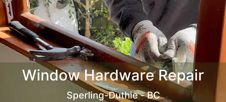  Window Hardware Repair Sperling-Duthie - BC