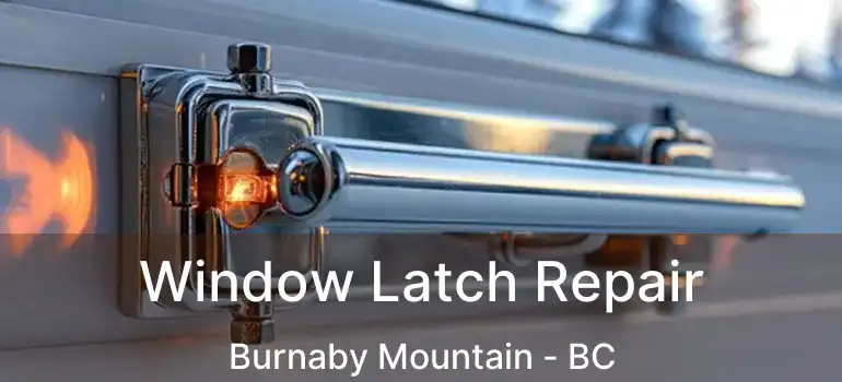  Window Latch Repair Burnaby Mountain - BC