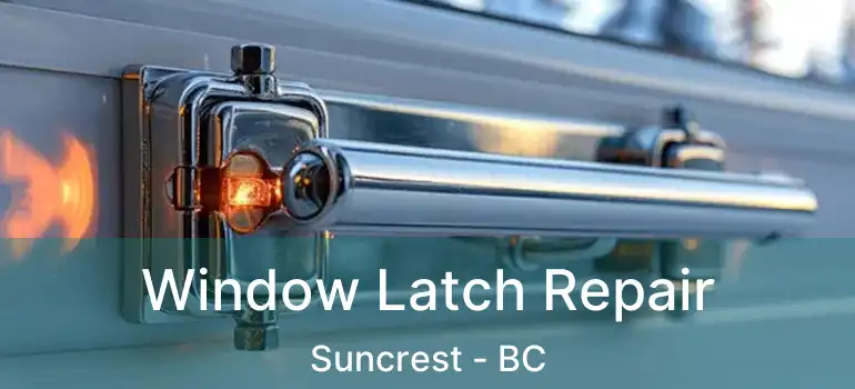  Window Latch Repair Suncrest - BC