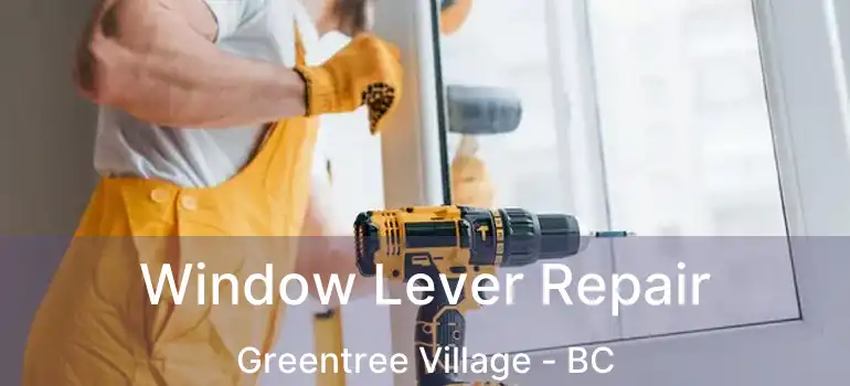  Window Lever Repair Greentree Village - BC