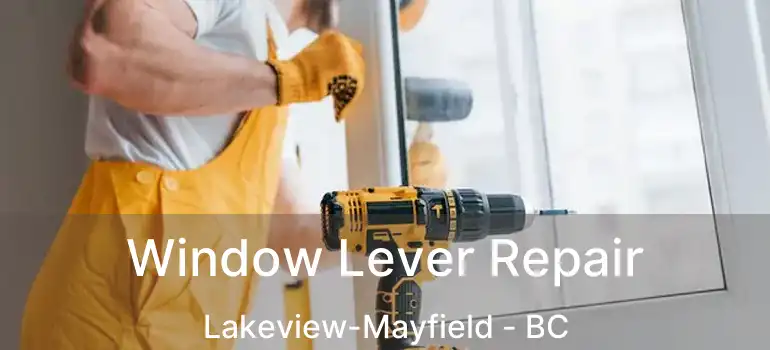  Window Lever Repair Lakeview-Mayfield - BC