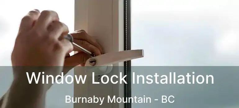  Window Lock Installation Burnaby Mountain - BC
