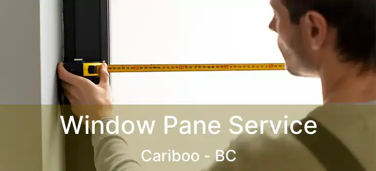  Window Pane Service Cariboo - BC