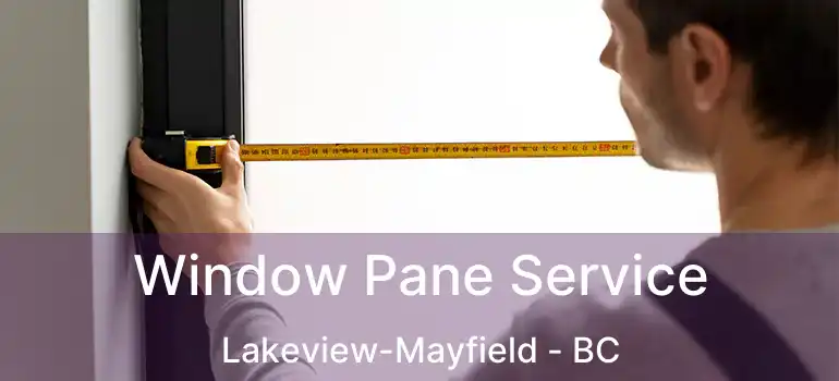  Window Pane Service Lakeview-Mayfield - BC