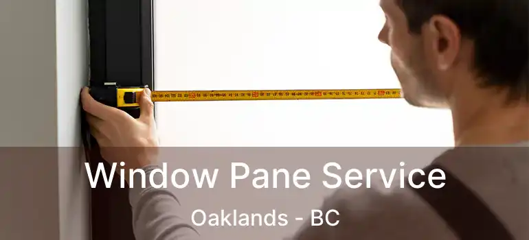  Window Pane Service Oaklands - BC