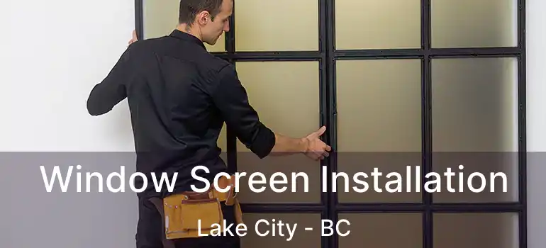  Window Screen Installation Lake City - BC