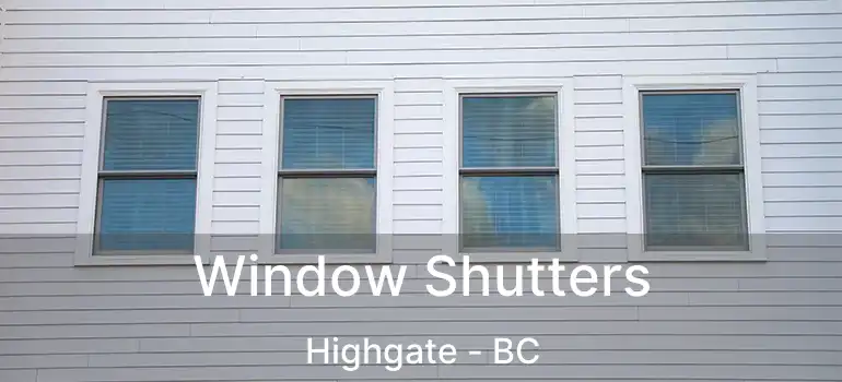  Window Shutters Highgate - BC
