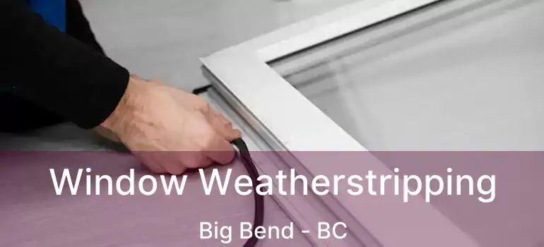  Window Weatherstripping Big Bend - BC
