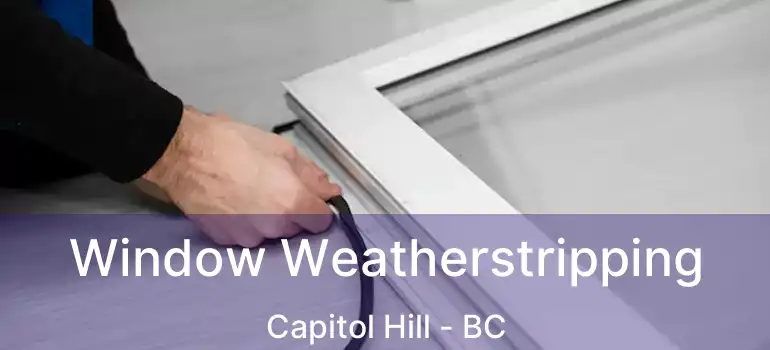  Window Weatherstripping Capitol Hill - BC
