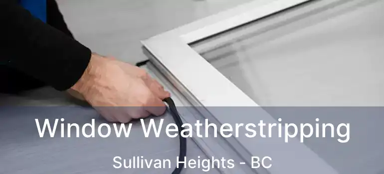  Window Weatherstripping Sullivan Heights - BC